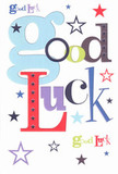 There's a lively bouquet of encouragement woven through this bold good luck card, echoing Paddington's energetic tempo and welcoming spirit. The phrase 'Good Luck' is arranged in a playful mosaic of oversized pastel blue, deep red, lush green, and regal purple fonts, each character paired like complementary flowers in one of the area's signature arrangements. Animated pops of navy, lilac, and lively lime stars spill across the bright white field, reminiscent of a night sky seen from a canal-side walk in Little Venice. The card's flat, smooth surface gives just the right amount of tactile pleasure, like the crisp snap of quality paper, promising both thoughtfulness and fresh possibility. Whether shared before an important job interview nearby, a first performance at a local event, or simply to say 'I believe in you,' the design radiates optimism and heartfelt good wishes. True to the passion and craft found at Florist Paddington, this card is a keepsake-its friendly colors, joyful stars, and sincere intent delivering a subtle magic that feels uniquely local.